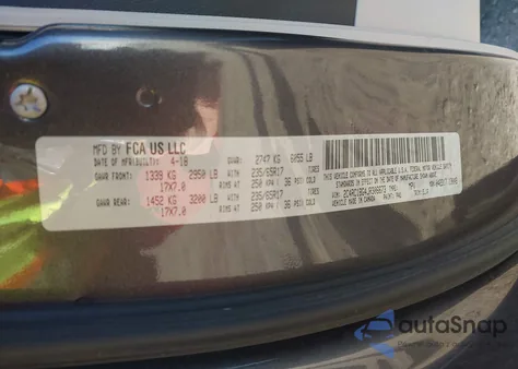 2018 Chrysler Pacifica Touring L z USA, uszkodzony, nr VIN 2C4RC1BG4JR306673